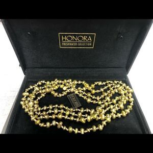 Honora Green Fresh Water Pearl Necklace 925 Ster